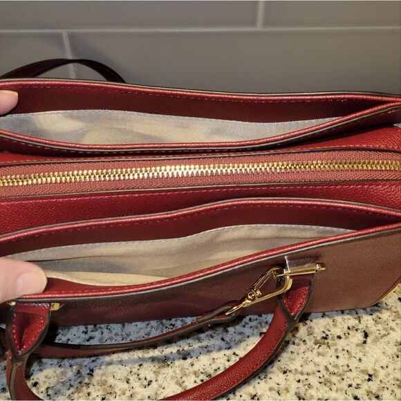 Nine West Shayden Satchel Claret - Picture 10 of 12
